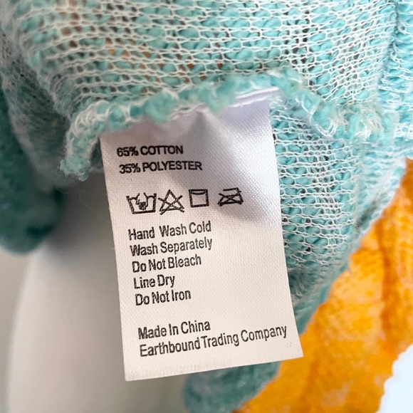 Earthbound Cropped Wrap Long Sleeve Lightweight Sweater Top - Picture 10 of 10